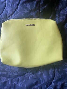 Steve Madden Lemon Yellow Cosmetic Pouch